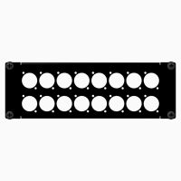 SoundCart 2U 10.5" 16-way Patch Panel