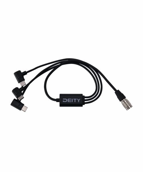 Deity SPD-HR3U 4-Pin Hirose to Triple USB-C Cable