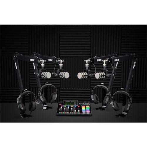 rode four-person podcasting bundle